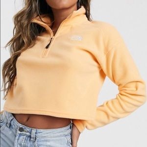 The North Face 100 Glacier 1/4 zip cropped fleece